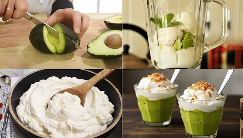 Bạn c&oacute; thể l&agrave;m kem bơ chuẩn vị Đ&agrave; Lạt đơn giản ngay tại nh&agrave; của với 4 bước